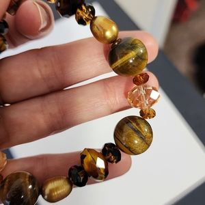 Tigereye Chunky Beaded Braclet